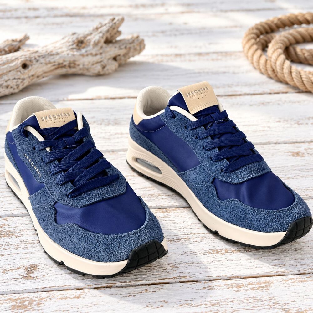 NWOB Skechers UNO Vintage Dayz Navy Men’s 9 #1289
